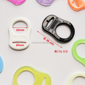 Adaptador de chupete de silicona suave masticable para bebé, accesorios de cadena de <span class=keywords><strong>mordedor</strong></span>, anillo <span class=keywords><strong>MAM</strong></span> de silicona, embalaje personalizado, 5 unidades/caja - Product Image 3