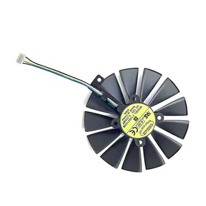 พัดลม GPU 4PIN PLD10010S12H T129215SM สำหรับ <span class=keywords><strong>ASUS</strong></span> ROG stitx GTX1050Ti 4G <span class=keywords><strong>GTX</strong></span> <span class=keywords><strong>1050</strong></span> 2G - Product Image 4