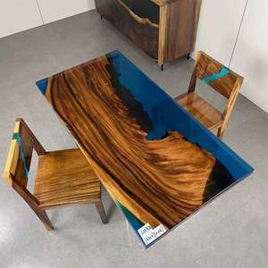 Wholesale Luxury Furniture Living Room Conference <strong>Table</strong> <strong>Top</strong> <strong>Resin</strong> Epoxy Blue River Ocean Glass <strong>Resin</strong> Dining <strong>Table</strong> - Product Image 6