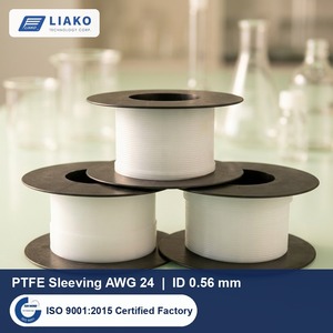 ฉนวนกันความร้อน PTFE แบบม้วน ขนาด AWG 24  ท่อแคปิลลารี ขนาดเส้นผ่านศูนย์กลางภายใน 0.56 มม. ความยาว 305 ม.  รองรับแรงดันไฟฟ้า 600V 300V 150V อุณหภูมิ -70 ถึง 260 องศาเซลเซียส สำหรับฉนวนสายไฟ - Product Image 1