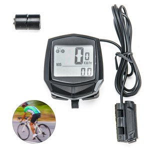 אור משקל תצוגת LCD עמיד למים דיגיטלי מחזור אופני מד מרחק מחשב אופניים מד מהירות - Product Image 1