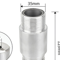 Buse de sablage en carbure de bore Born Machinery, diamètre 6 mm, longueur totale 125 mm, pour l'élimination de la rouille