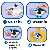 Boîte d'art de peinture en relief 3D Becho Toys, peinture texturée en mousse, dessin, bricolage, peinture magique Aqua Puff, princesses, licornes, porte-clés, jouet original