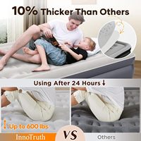 Matelas pneumatique pliable LGM, taille personnalisée, matelas gonflable Queen avec pompe électrique intégrée