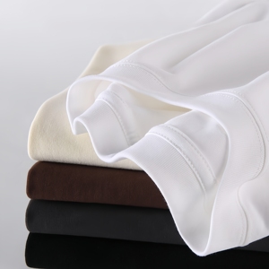 Maglietta oversize all'ingrosso del peso massimo della maglietta di 260gsm della linea del collo rotondo della maglietta nera della pianura oversize per gli uomini - Product Image 4