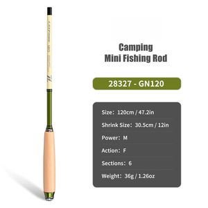 WEI 1.<span class=keywords><strong>2m</strong></span> 1.6m <span class=keywords><strong>2m</strong></span> manche en <span class=keywords><strong>bois</strong></span> Mini petit objet canne à main poche à truite Portable petite canne à pêche - Product Image 3