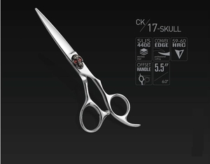 Cho razorline ck17 sọ đen cắt tóc Shears SUS 440C làm tóc kéo với cơ thể màu đen và vít - Product Image 4