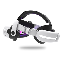 Serre-tête de charge pour Meta Quest3S VR bandeau de casque de chargeur réglable avec sangle de tête de batterie 12000mAh intégrée