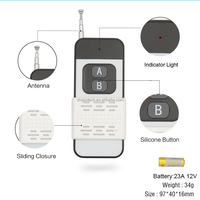 Interrupteur sans fil 433 Mhz, télécommande, portée de 1000 mètres, module récepteur relais 12V 1CH, commande pour serrure électronique, portail