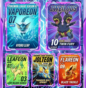 Cartes à collectionner Pokemon Elements à effet 3D Pikachu Victini Mew Mewtwo <span class=keywords><strong>Lugia</strong></span> Cartes à échanger d'anime - Product Image 2