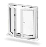 Fenêtres à battants en verre trempé, PVC, UPVC, vinyle, personnalisées CHANGYI pour l'intérieur des maisons, pour chambre à coucher