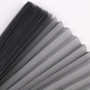 Moustiquaire de fenêtre invisible pliable en polyester, sans rail, style accordéon - Product Image 2