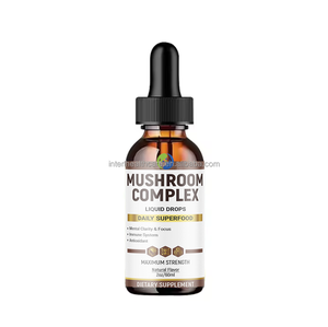 Extracto de hongo de etiqueta privada, complejo de melena de León, alta vitamina D, sistema inmunológico, cerebro, hongos mixtos, gotas líquidas - Product Image 2