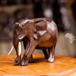 RENART AFRIKAN Handcrafted Congo Wood Carving Animal <b>Figure</b> Sculpture African Tribal Art Decor - Product Image 2