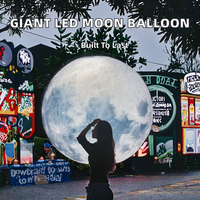 Ballon publicitaire géant gonflable en PVC 360° en forme de lune et de 9 planètes personnalisées avec LED pour fêtes et événements – Grande promotion