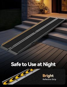 <span class=keywords><strong>Rampe</strong></span> d'accès portable pour fauteuil roulant de 1,2 m avec pieds de <span class=keywords><strong>support</strong></span>, <span class=keywords><strong>rampe</strong></span> pliable pour seuils de porte, escaliers et entrées de maison - Product Image 5