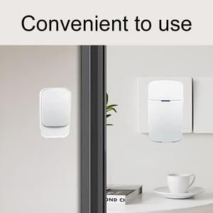 Kit Sonnette Sans Fil <span class=keywords><strong>Autonome</strong></span> à Énergie Cinétique Bouton et Récepteur Branchement 100m Portée 4 Volumes Réglables pour <span class=keywords><strong>Maison</strong></span> Hôtel - Product Image 2