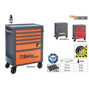 BETA - RSC24A/6 - Mobile <b>Roller</b> Cab <b>with</b> 6 <b>Drawers</b> <b>with</b> Anti-tilt System - Product Image 1
