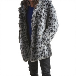 Luxury Men Hooded Faux Fur Eco-Friendly <b>Winter</b> <b>Coat</b> High End <b>Thick</b> Warm Fashion Jacket Soft Comfortable Streetwear Outerwear - Product Image 1