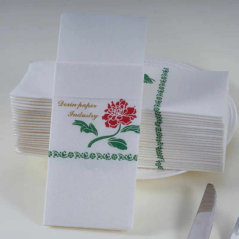 Custom Wedding Luxury Colourful Table Tissues Paper Napkins Beverage Serviette Napkins