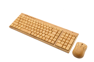 Juego de teclado y ratón de bambú, venta al por mayor de fábrica - Product Image 2