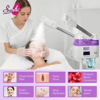 Sunkin 2-en-1 Brumisateur Facial Chaud/Froid à Jet Ultra-Fin Double Hydratation Protection Contre les Brûlures à Sec Métal Beauté Personnelle