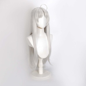 Peluca Larga Plateada Blanca para Cosplay de <span class=keywords><strong>Carlotta</strong></span> Montelli del Juego Wuthering Waves para Mujer GAHC-067 - Product Image 3