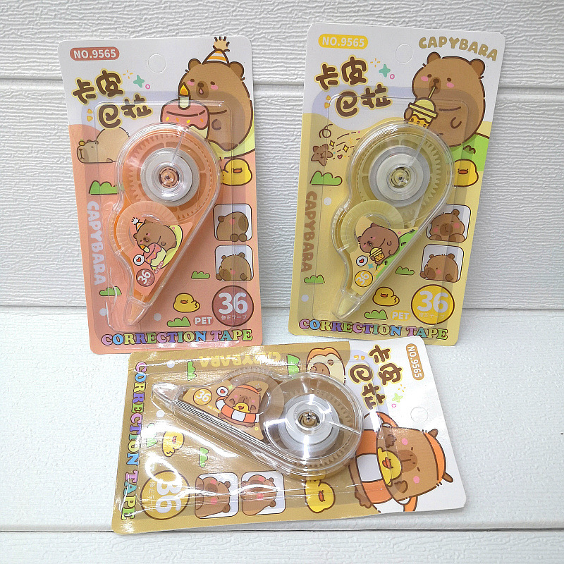 Y888 Children's cartoon cute anime correction tape Capybara correction tape Student Mini Correction tape Stationery gift