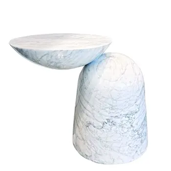 New Design Art Farmhouse Decoration side table round marble coffee table top craft table for living room