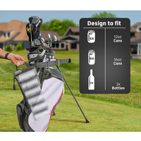 Refroidisseur de sac de golf avec sac de glace Accessoires de golf pour hommes Petit sac de golf caché Manchon de bière Sac à dos isolé Stockage de boissons