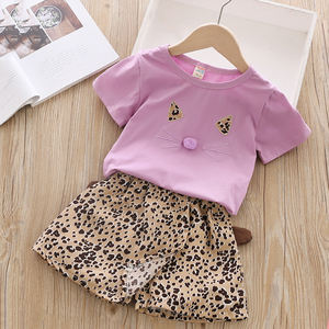 Nouveau T-shirt Premium pour Chat et Pantalon Amusant à Motif Léopard – Vêtements pour Filles et Enfants – Boutique en Ligne - Product Image 4