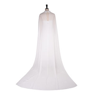 سعر تنافسي أبيض سوبر خرافية كبيرة طقم من قطعتين فستان زفاف صباح فساتين حفلات فساتين طويلة - Product Image 5