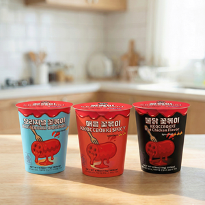 Producto estrella, hecho en Corea, listo para cocinar, sabor a pollo picante, Tteokbokki instantáneo, hecho en Corea, MOQ bajo - Product Image 2