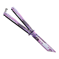 Couteau pliant miniature personnalisé sans verrouillage, porte-clés, outil EDC portable, artisanat métallique, camping en plein air, décoration de la maison, cadeau