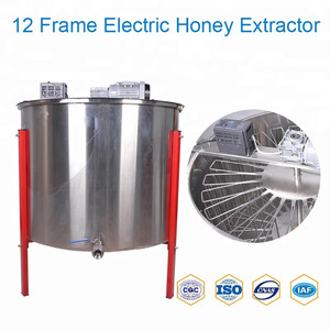 Stainless Steel Honey Centrifuge Machine Electric 12 <b>Frames</b> Full Automatic Reversible Honey Extractor Spinner - Product Image 6