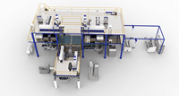 Convoyeur à bande pliable de grande capacité, antidérapant, avec pompe à moteur de petite taille, de qualité médicale, pour machine textile à tissu non tissé, avec système de superposition croisée