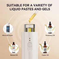 Peigne de massage du cuir chevelu automatique en acier inoxydable électrique Kimairay, applicateur d'huile de ricin et de romarin, brosse distributeur de sérum