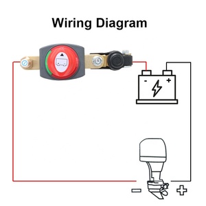 Interruttore di Disconnessione/Isolatore Master a 2 Poli in Rame DC 12-48V per Batterie Auto e Barche con Terminali - Product Image 3