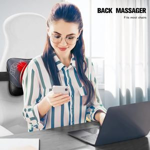 Nouveau produit Oreiller de massage multifonctionnel pétrissant <span class=keywords><strong>Shiatsu</strong></span> avec chaleur pour le psoas en Europe - Product Image 4