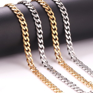 Collar de Cadena Gruesa de Acero Inoxidable con Baño de Oro PVD de 18K, Diseño Hiphop, el Más Vendido de ASON, para Hombre y Mujer - Product Image 5