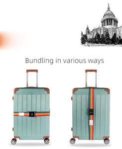 <span class=keywords><strong>Sangle</strong></span> de <span class=keywords><strong>Valise</strong></span> de Voyage à <span class=keywords><strong>Code</strong></span> en Tissu PP Robuste et Classique, Divers Styles – Offre Spéciale - Product Image 6