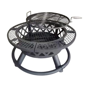 Yoho Hot Sale Round Steel Fire Pit Indoor/Outdoor <strong>Garden</strong> Patio <strong>Chimney</strong> - Product Image 3