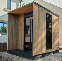Sauna Tong Kayu Cedar Terlaris, Ruang Sauna Luar Ruangan dengan Pemandangan Panorama yang Indah, Bak Mandi Sauna Tong untuk Terapi Kesehatan
