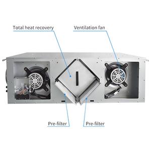 Yüksek verimli konut HVAC sistemi elektrik ERV HRV hava Recuperator Bypass ücretsiz soğutma otomatik ısı enerjisi HEPA filtre - Product Image 5