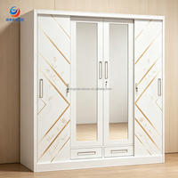 Armoire en acier robuste et démontable pour vêtements, installation simple, anti-rouille, organisateur de garde-robe en métal pour la maison et l'école