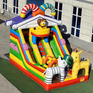 สนามเด็กเล่นกลางแจ้งแบบเป่าลมรูปปราสาทเด้งได้ - Product Image 6