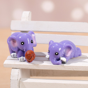 Adorno Creativo de Resina con Forma de <span class=keywords><strong>Elefante</strong></span> para Decoración <span class=keywords><strong>del</strong></span> Hogar, Jardín, Mesa de Arena, Micropaisaje DIY - Product Image 4
