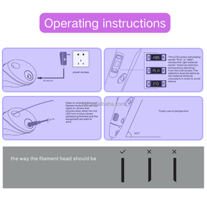 ปากกา 3 มิติ รุ่นที่ <span class=keywords><strong>2</strong></span> ใช้เส้นพลาสติก ABS / PLA คุณภาพสูง หลากสี ปากกา 3 มิติ อัจฉริ<span class=keywords><strong>ย</strong></span>ะ - Product Image 6