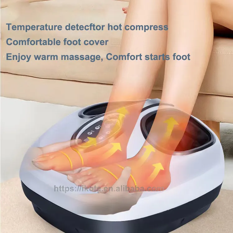 Massaggio ai piedi vibrante all'ingrosso con riscaldamento Shiatsu misura per piedi Spa 220V massaggiatore per pediluvio pieghevole