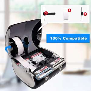 Rollos de papel Etiquetas <span class=keywords><strong>Dymo</strong></span> compatibles 30252 Etiqueta de dirección blanca para <span class=keywords><strong>Dymo</strong></span> LabalWriter <span class=keywords><strong>450</strong></span> 4XL, 1-1/8 "X 3-1/2", 350 etiquetas por rollo - Product Image 6